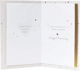 Elegant UK Greetings husband anniversary greeting card with beautiful design and heartfelt message, perfect for celebrating love.