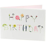 Colorful floral design greeting card from UK Greetings featuring a cheerful birthday message for friends.