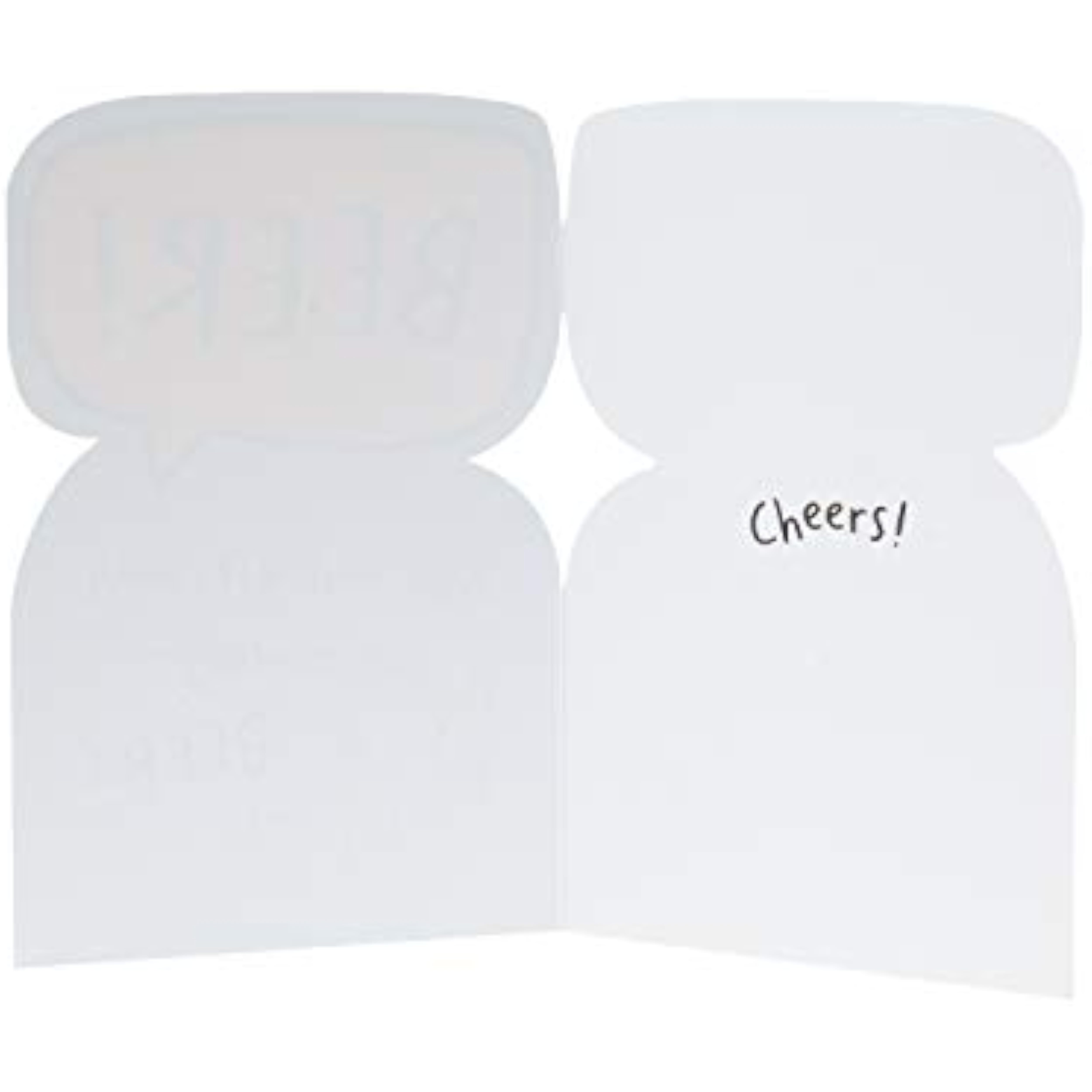 Funny birthday greeting card featuring a beer celebration die cut design from UK Greetings.