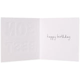 Stylish Best Son birthday greeting card from UK Greetings featuring celebratory design and heartfelt message.