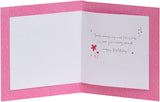 Birthday greeting card for wife featuring a vase bouquet design, UK Greetings floral-themed greeting card for special occasions.
