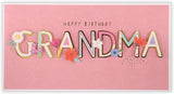 Colorful birthday greeting card for grandma from UK Greetings, featuring cheerful designs and heartfelt messages.