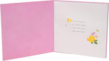 Dark blue Mother's Day greeting card with bold letter design and matching envelope from UK Greetings.