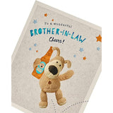 Colorful Boofle Brother-in-Law Birthday Card by UK Greetings featuring cute character design and cheerful message.