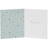Cute Boofle congratulations greeting card with copper foil accents from UK Greetings, featuring adorable design and cheerful message.