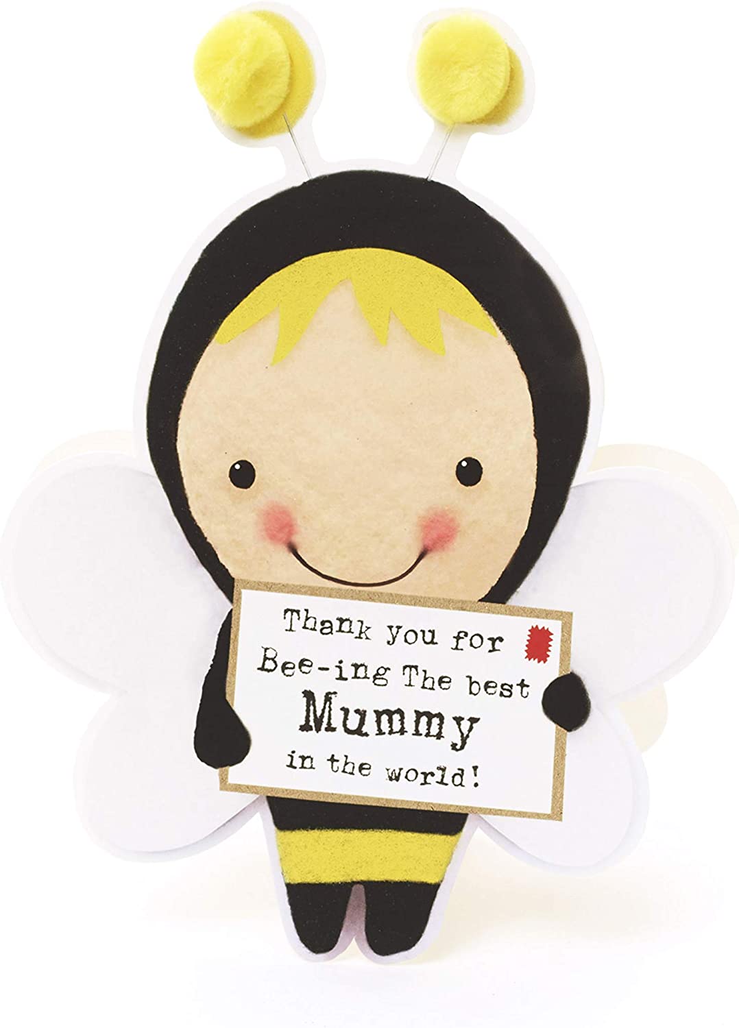 Bumblebee Mummy Love greeting card from UK Greetings featuring a cute bee design and heartfelt message for Mother's Day.