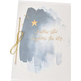 Celestial Gold Star Sympathy Card by UK Greetings featuring a heartfelt design with gold star details for expressing condolences.