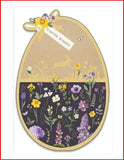 Charming Egg Easter Wishes greeting card from UK Greetings featuring colorful Easter egg illustrations and festive design.
