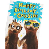 Cheeky Meerkat Cousin birthday greeting card from UK Greetings with colorful, playful design featuring a cheerful meerkat illustration