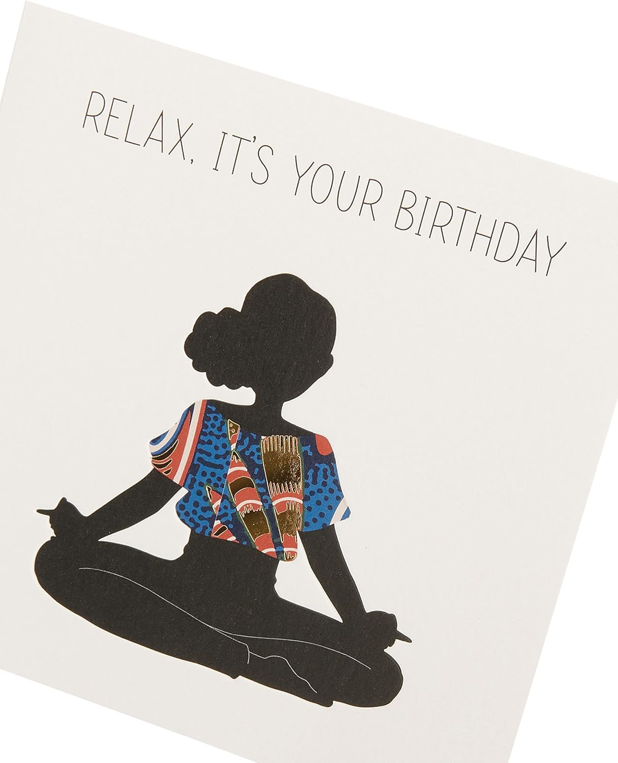 Chill Afrotouch best friend birthday greeting card by UK Greetings with vibrant African-inspired design and heartfelt message