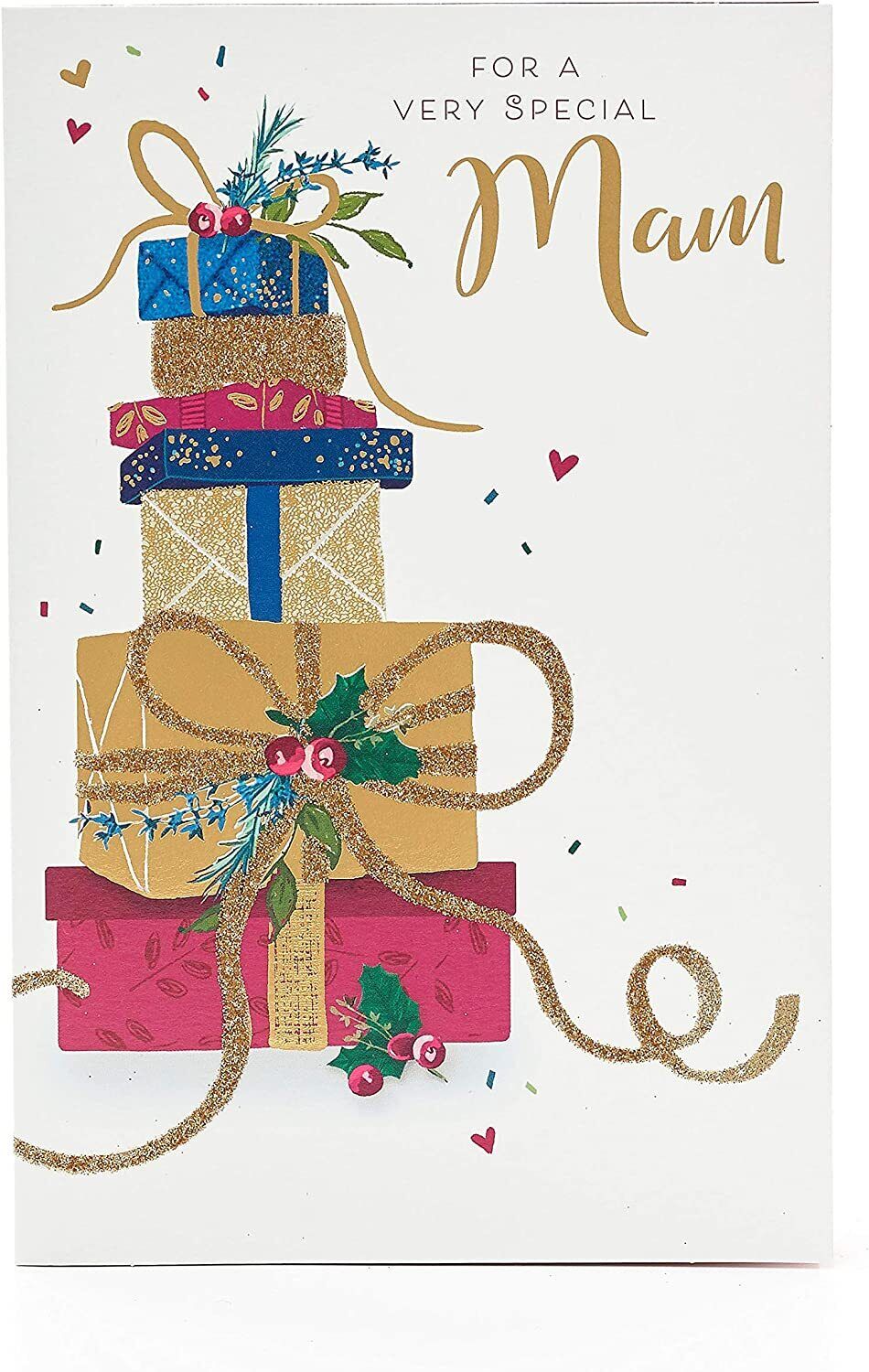 Christmas card for grandparents from UK Greetings featuring festive design and heartfelt family love message.
