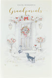 Elegant Christmas greeting card for grandparents with festive holiday wishes, featuring a warm and heartfelt design by UK Greetings.