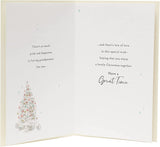 Elegant Christmas greeting card for grandparents with holiday wishes, featuring festive designs by UK Greetings.