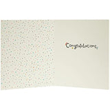 UK Greetings Clever Sausage Exams Passed greeting card featuring playful sausage illustrations and congratulatory message.