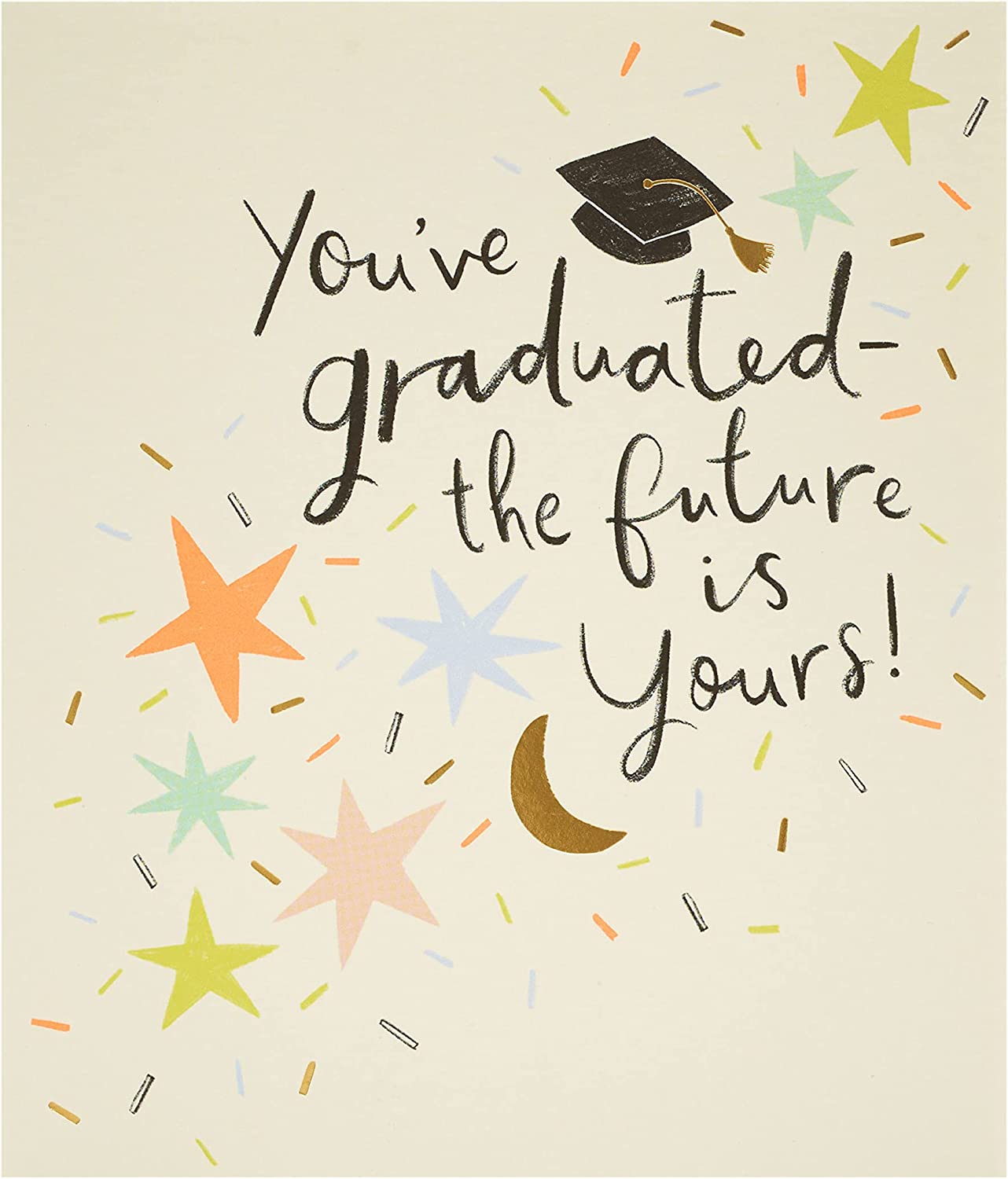 UK Greetings congratulation graduation greeting card with celebratory design and heartfelt message for graduates.