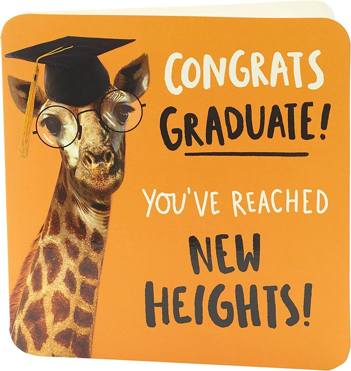 Funny university graduation greeting card from UK Greetings, featuring celebratory design and congratulatory message.