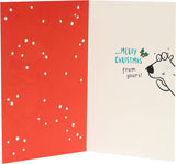 Funny Christmas greeting card featuring a cool uncle polar bear illustration from UK Greetings.