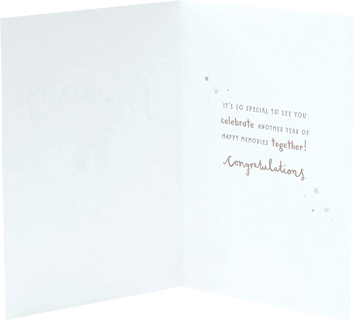 Cute Teddies wedding anniversary greeting card by UK Greetings featuring adorable teddy bear illustrations and heartfelt message.