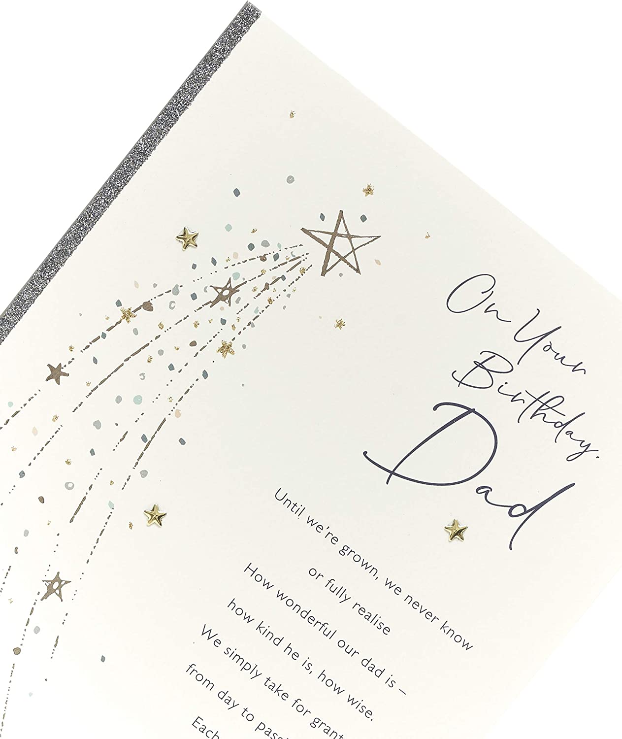 UK Greetings Dad birthday greeting card featuring sentimental verse and heartfelt design for celebrating fathers.