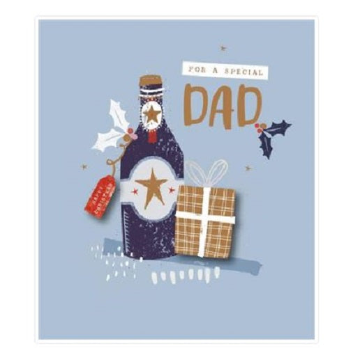 UK Greetings Dad Christmas Card featuring a heartfelt festive greeting with warm wishes and seasonal holiday design.