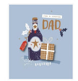 UK Greetings Dad Christmas Card featuring a heartfelt festive greeting with warm wishes and seasonal holiday design.