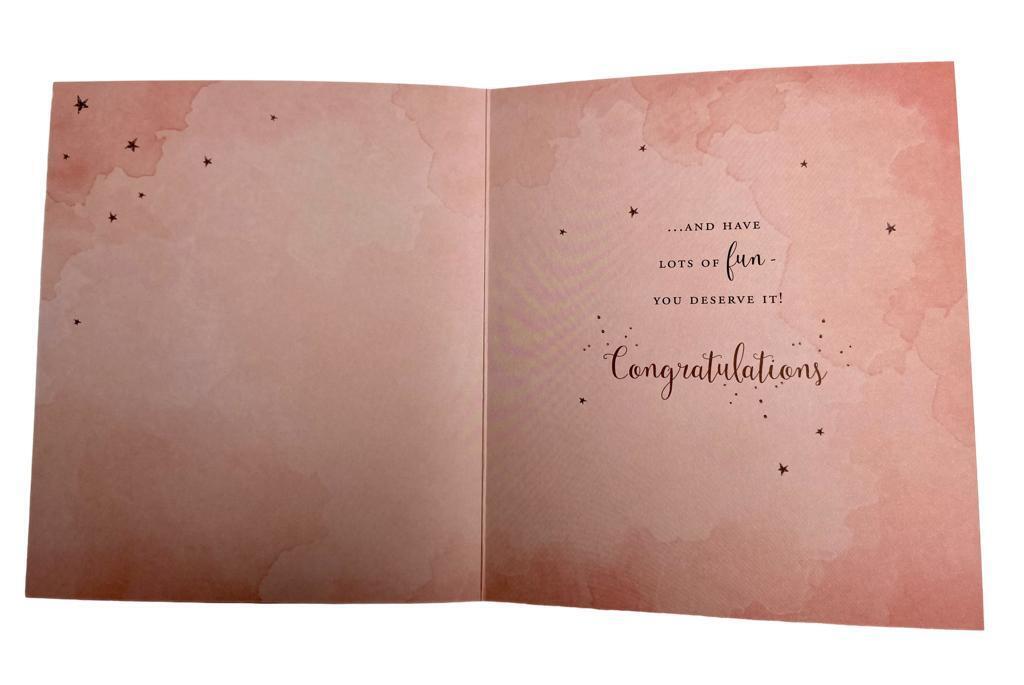 Debs Night Glitter Congratulations Greeting Card by UK Greetings showing a festive design with glitter accents and celebratory message.