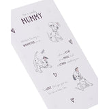 Disney 101 Dalmatians birthday greeting card for mum by UK Greetings, featuring colorful Dalmatian puppy design.