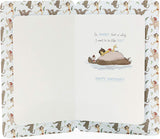 Disney Jungle Book Daddy birthday greeting card from UK Greetings featuring Mowgli and Baloo in a playful jungle scene.