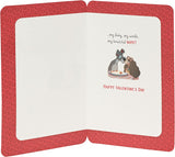 Disney Lady & The Tramp Valentine's Day greeting card featuring beloved characters on a romantic-themed design.