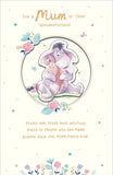 Cute Disney Mother's Day greeting card featuring Eeyore and Piglet with envelope, 165x254mm, by UK Greetings.