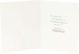Disney Winnie the Pooh christening greeting card with colorful illustration and heartfelt message for special occasions.