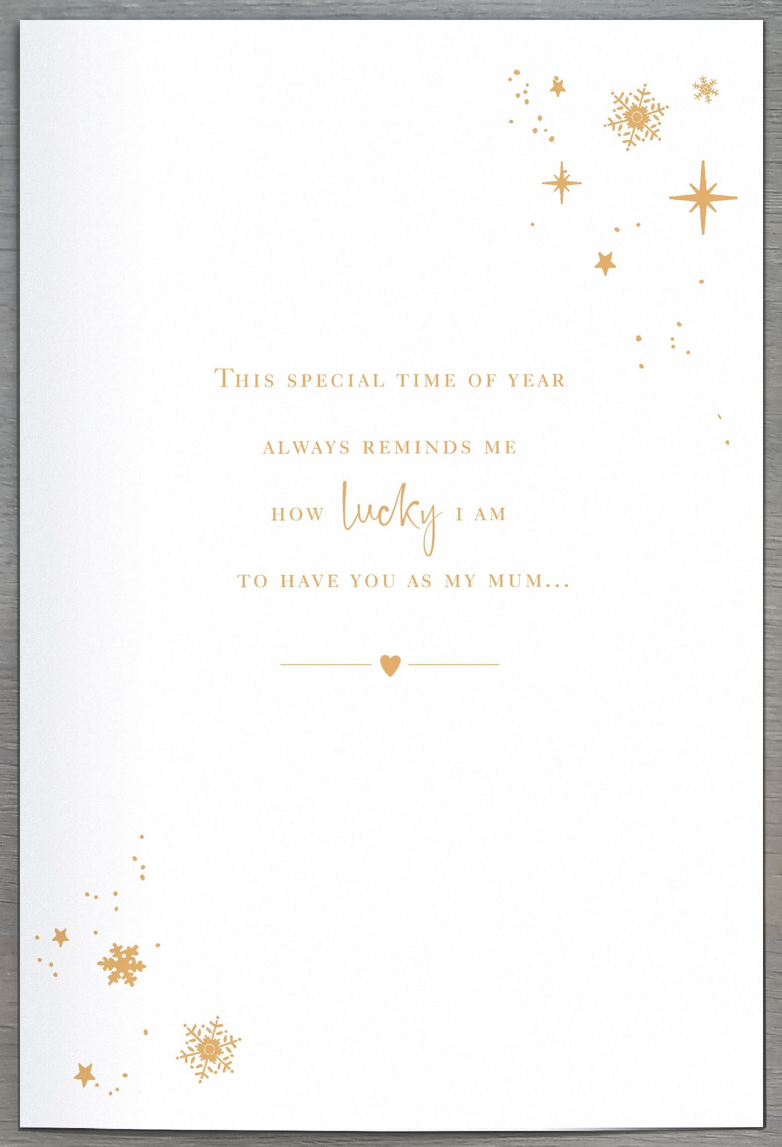 Beautiful Doe and Deer Christmas greeting card for a wonderful mum by UK Greetings, featuring festive holiday design and heartfelt message.