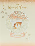 Christmas greeting card from UK Greetings featuring a Doe and Deer design, perfect for sending warm wishes to a wonderful mum.