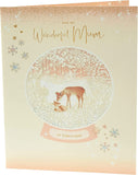 Christmas greeting card from UK Greetings featuring a festive design for a wonderful mum, with holiday-themed illustrations.