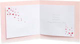 Elegant 3D bouquet Valentine's greeting card for wife featuring colorful floral design and heartfelt message, by UK Greetings.