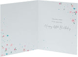 Elegant 40th birthday silver foil greeting card from UK Greetings featuring a celebratory design on high-quality paper.