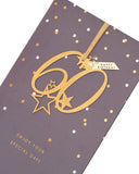 Elegant 60th birthday hanging keepsake greeting card by UK Greetings with decorative design and heartfelt message.