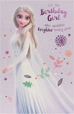 Frozen Elsa birthday greeting card by UK Greetings featuring an enchanting Elsa character from Disney's Frozen.