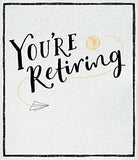 UK Greetings retirement greeting card featuring celebratory design and cheerful message for someone enjoying their retirement.