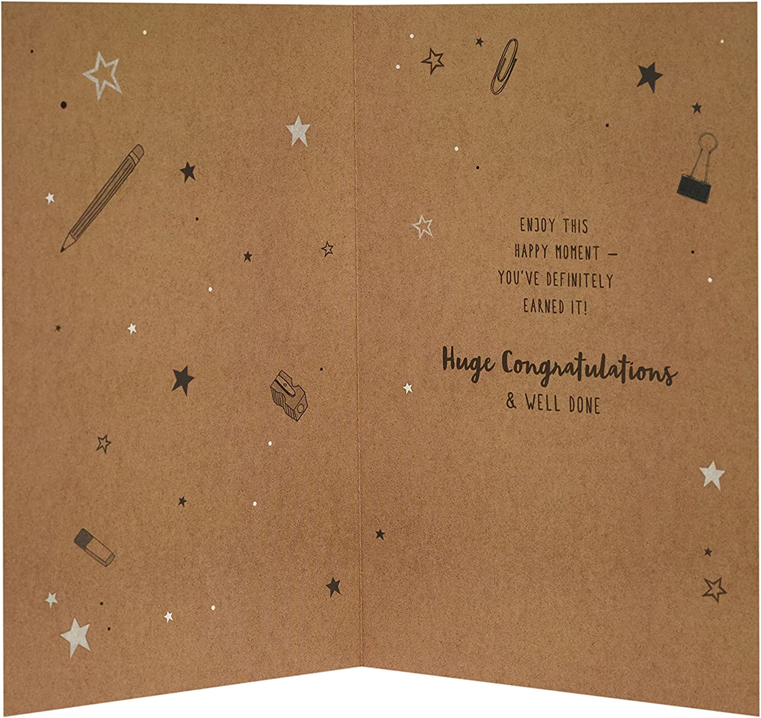 Gold foil congratulations greeting card with "Exam Success" message from UK Greetings, featuring a celebratory design and elegant details.