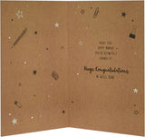 Gold foil congratulations greeting card with "Exam Success" message from UK Greetings, featuring a celebratory design and elegant details.