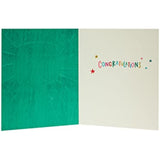 Colorful UK Greetings Exams Pass Congratulations Card featuring cheerful design, perfect for celebrating academic achievements.