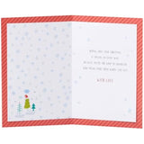 Festive foil accents Grandson Christmas greeting card by UK Greetings with colorful holiday design and cheerful message.