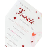 Fiancée Valentine's Day greeting card with envelope, featuring a romantic design by UK Greetings.
