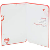 Fiancée Valentine's Day greeting card with envelope featuring a lovely, romantic design by UK Greetings.