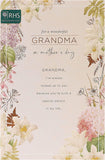 Floral copper Grandma Mother's Day greeting card with elegant design, featuring flowers and heartfelt message from UK Greetings
