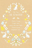 Bright Easter greeting card with shiny foil accents from UK Greetings, featuring cheerful spring floral design and festive message.