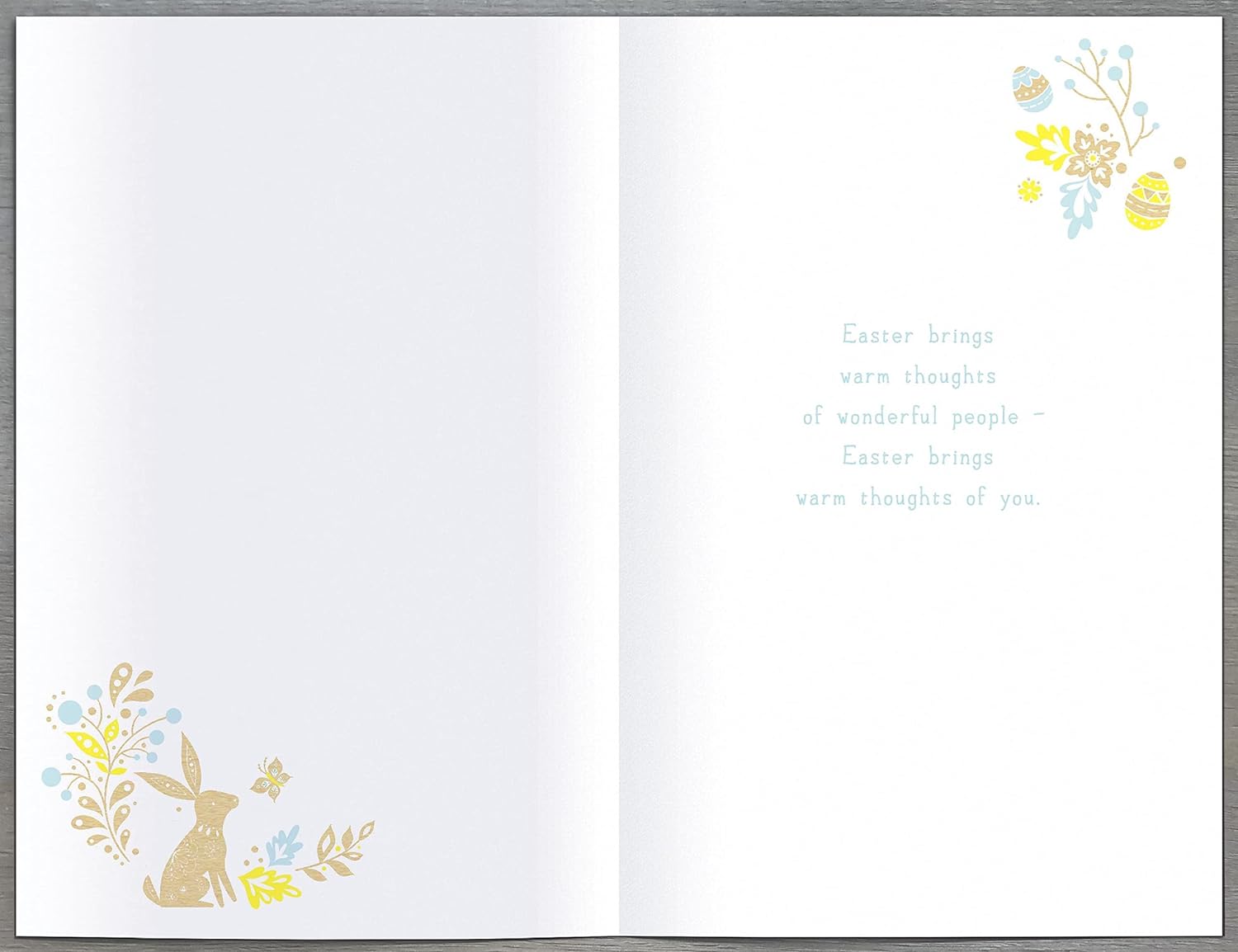 Foiled Easter Bright Days greeting card featuring colorful floral and festive designs, perfect for celebrating Easter.