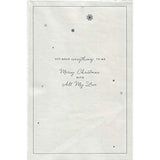Heart-shaped Christmas greeting card for wife from UK Greetings, featuring festive holiday design and heartfelt message.