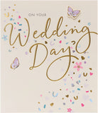 Friend Contemporary Wedding Card from UK Greetings featuring elegant floral design and heartfelt message for special occasions.